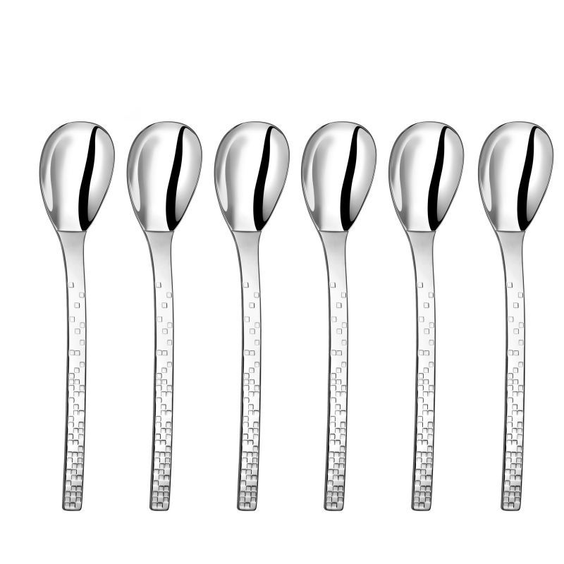 Cuillères à Café Millenium COUZON - Acier Inoxydable 18/10, Finition Miroir/Satiné | Lot De 6