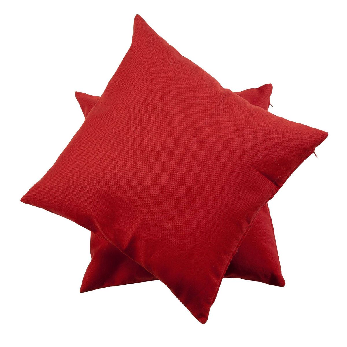 JOTOM Lot De 2 Housses De Coussin 60x60 Cm Chenille Rouge - Ultra Douces & Élégantes - Taies Décoratives Pour Canapé, Lit, Fauteuil