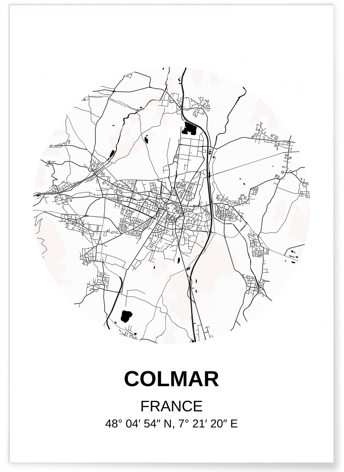 Affiche Carte Colmar, L'AFFICHERIE