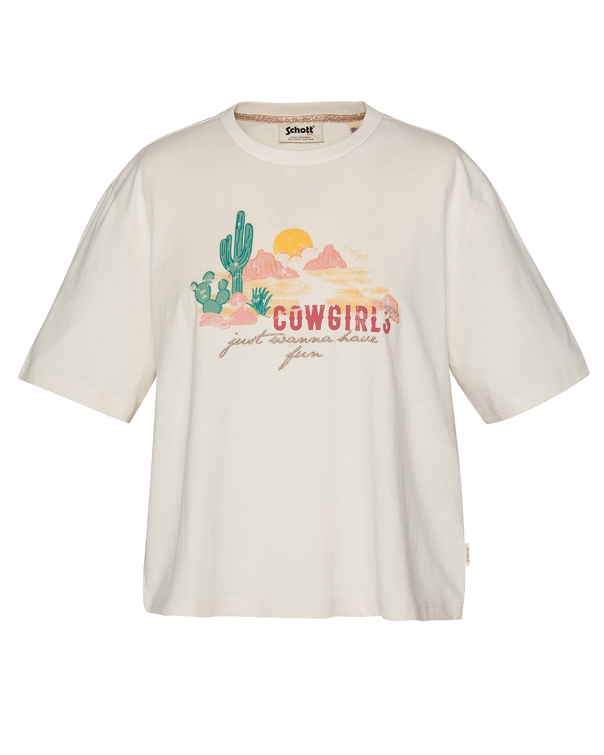 T-shirt western, SCHOTT