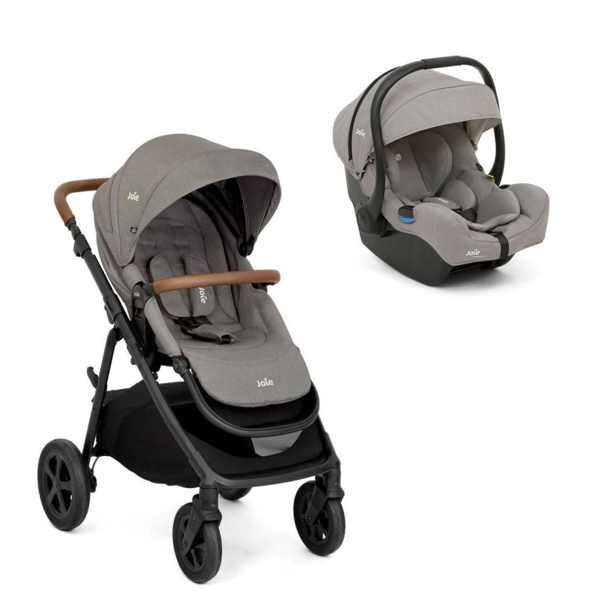 Poussette duo Alore Pebble + siège auto i-Gemm 3 Pebble, JOIE