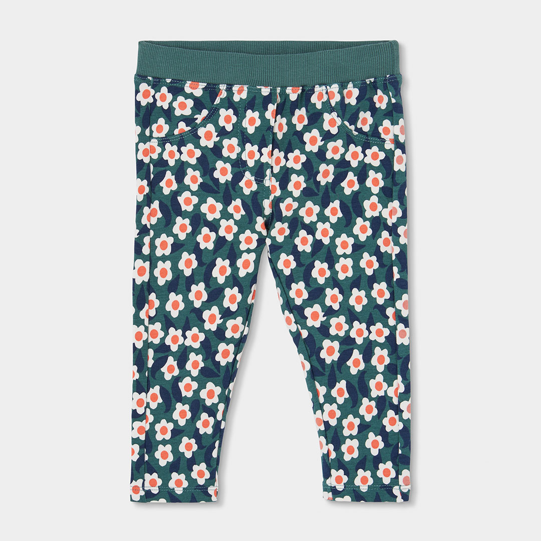 Jogging fille en molleton imprimé fleurs, BOBOLI