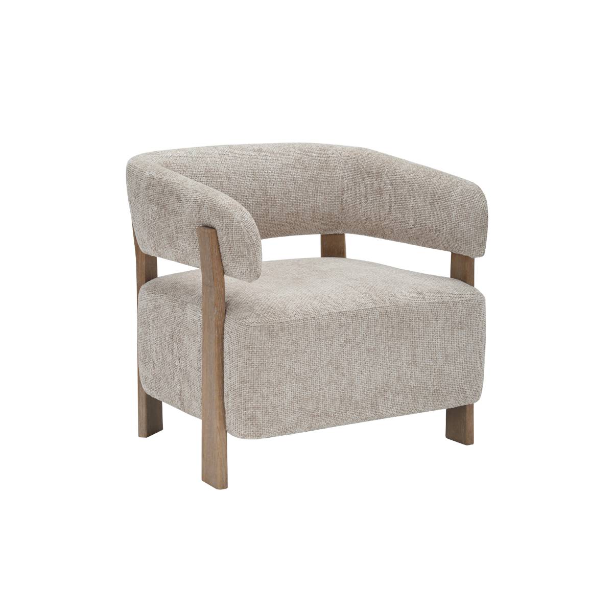 Fauteuil en tissu VALENA, MADE IN MEUBLES 