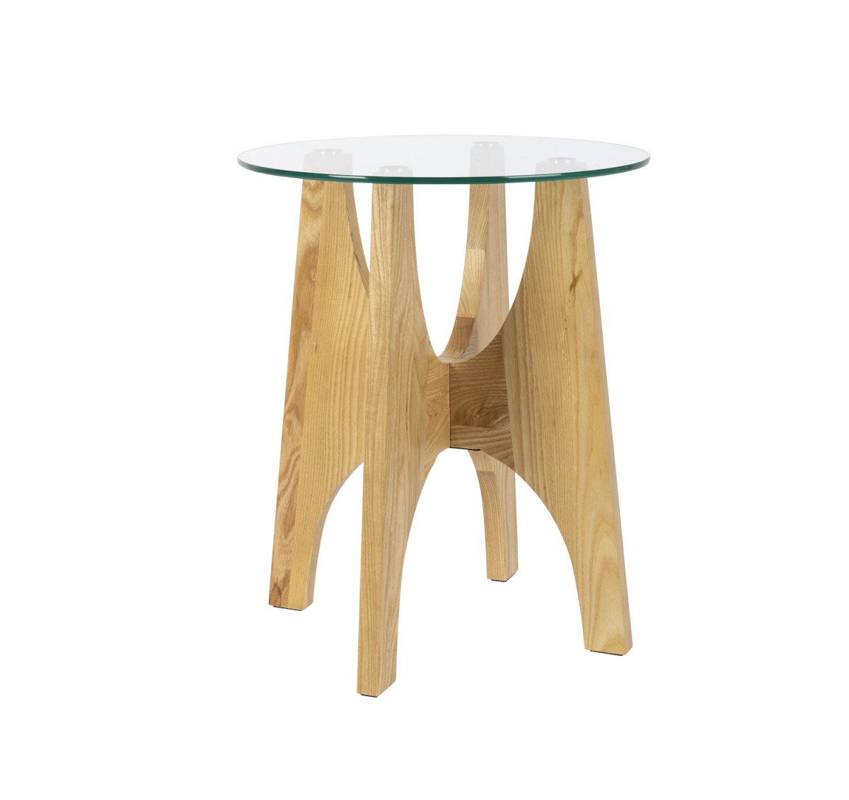 Table d'appoint en bois et verre - KOBE, MATHI DESIGN