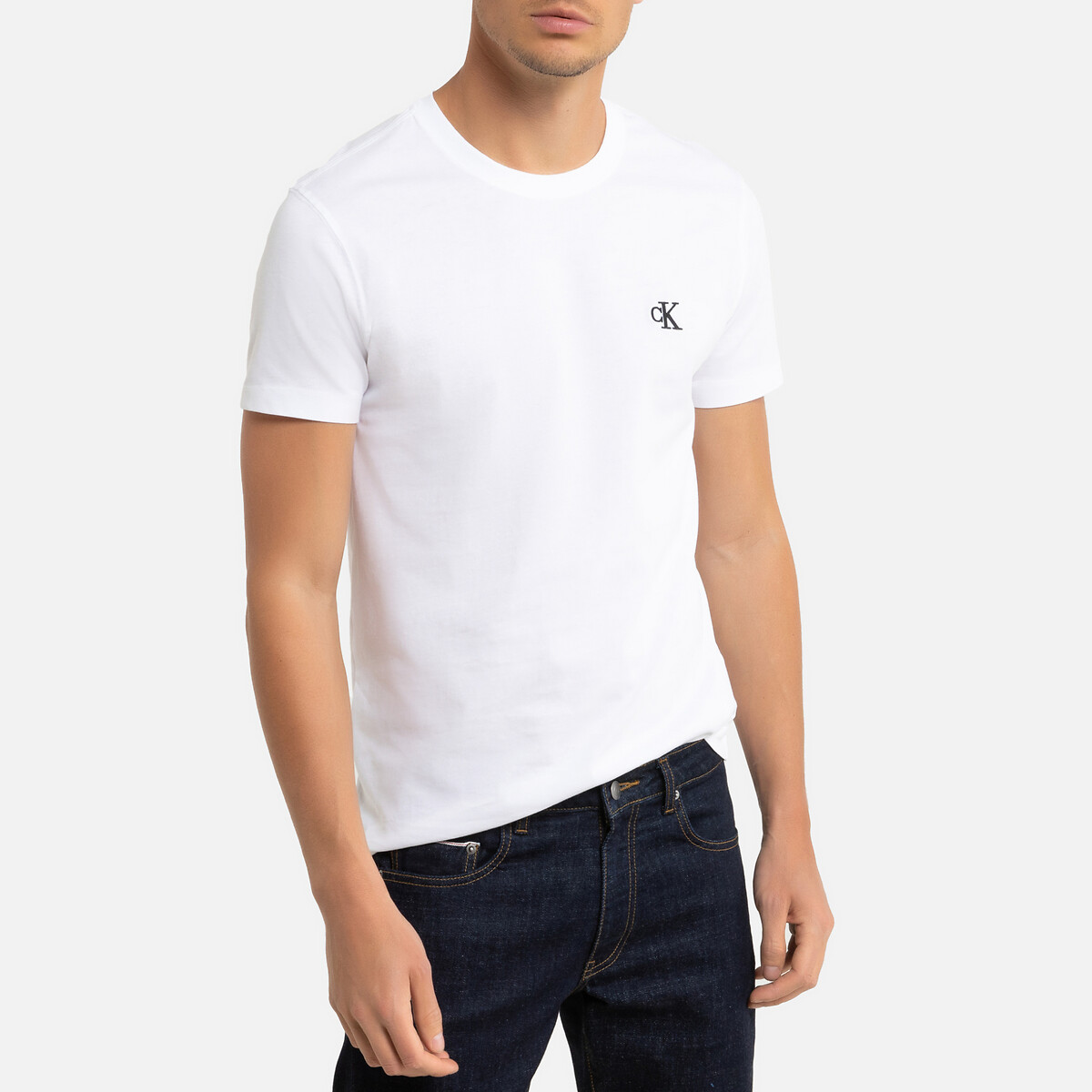 T-shirt coupe slim CK Essential, CALVIN KLEIN JEANS