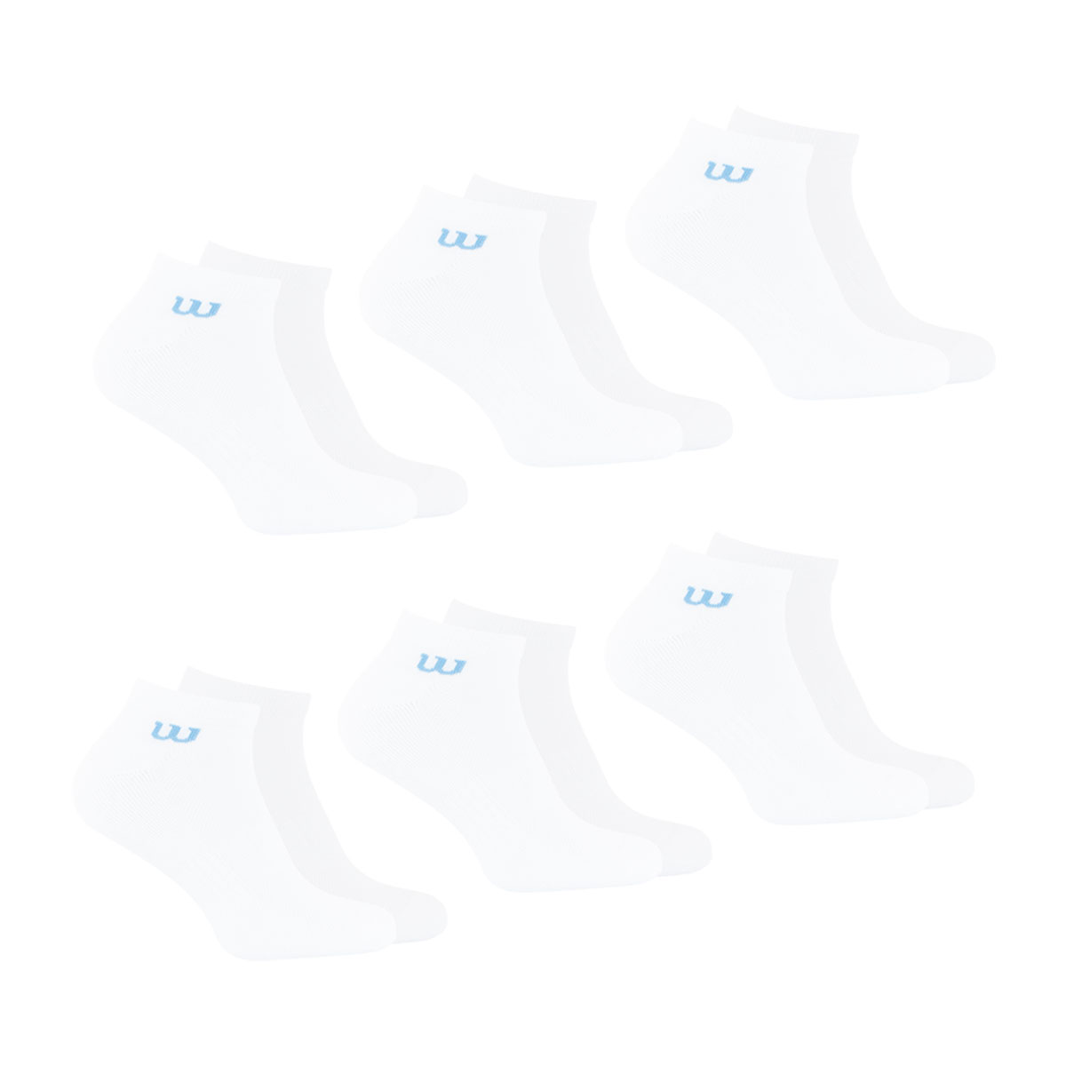 Chaussettes basses, lot de 6 paires, essentiel, WILSON
