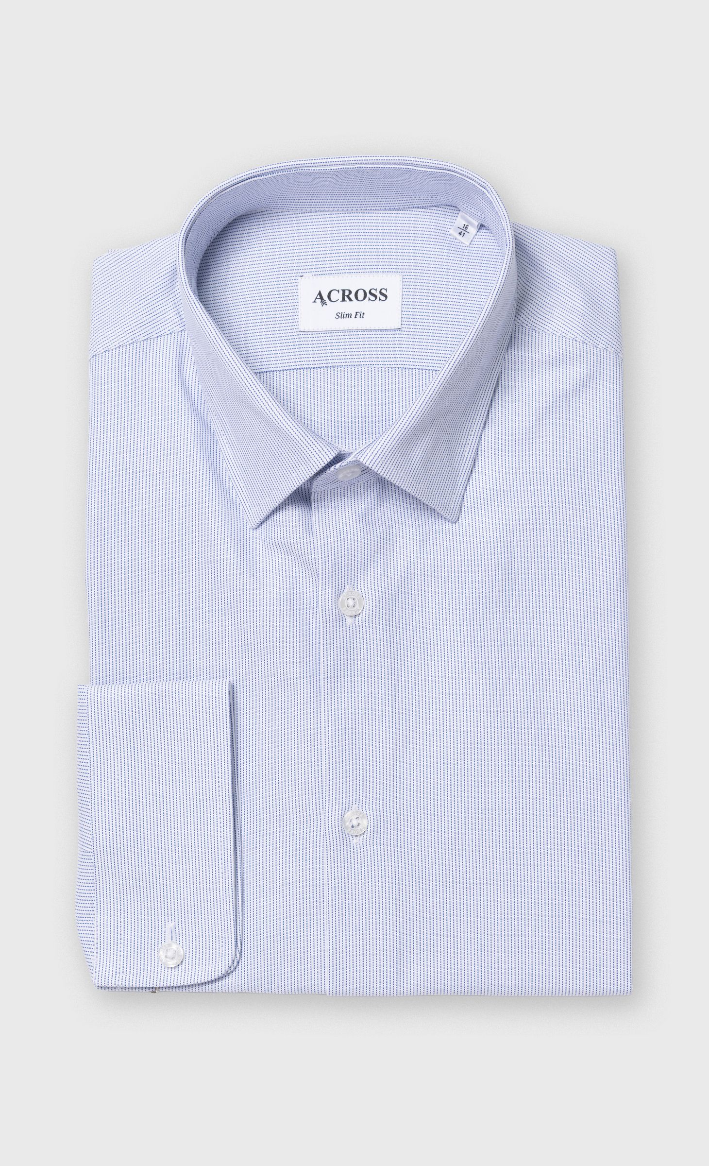 Chemise Slim fit à micro-motif, ACROSS