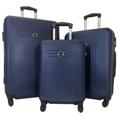 Lot 3 valises rigides dont 1 valise cabine ABS DAVID JONES