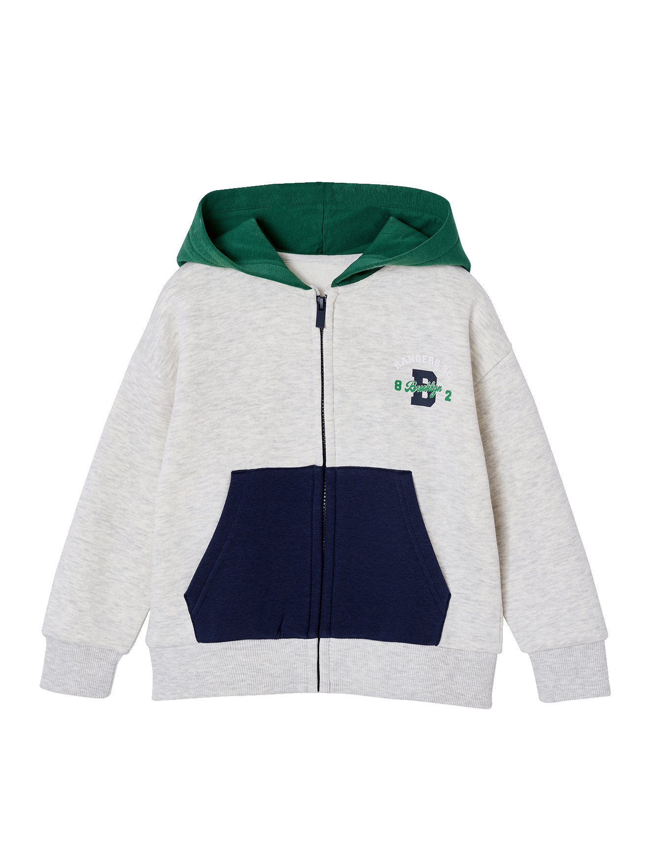 Sweat zippéà capuche, VERTBAUDET
