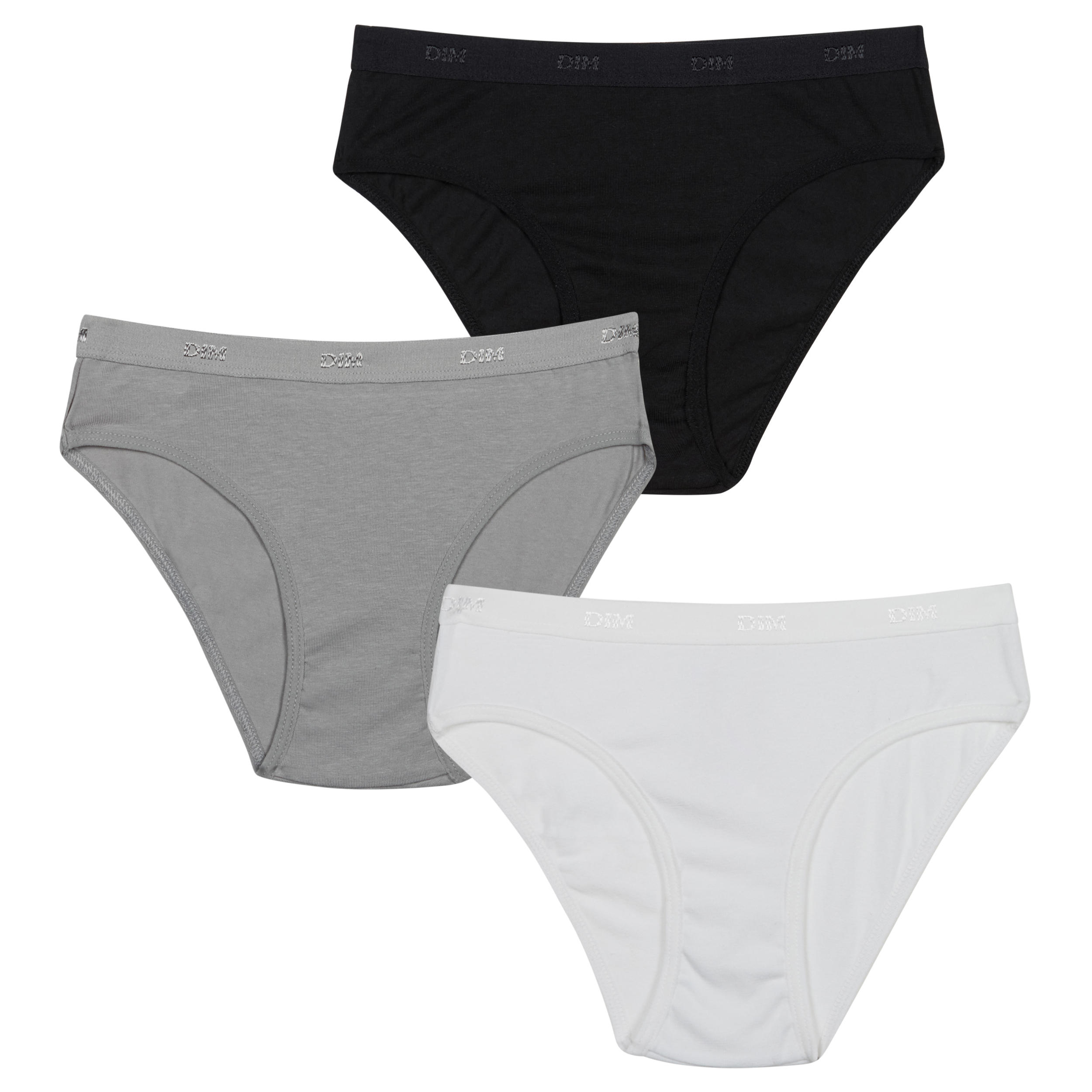 Lot de 3 Culottes Coton fille Les Pockets Ecodim, DIM