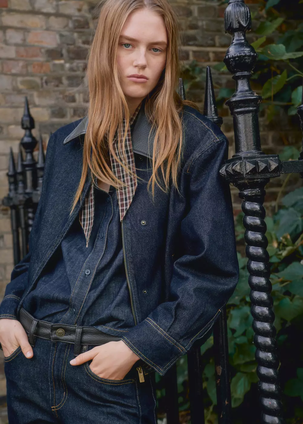 Veste bomber en jean, MANGO