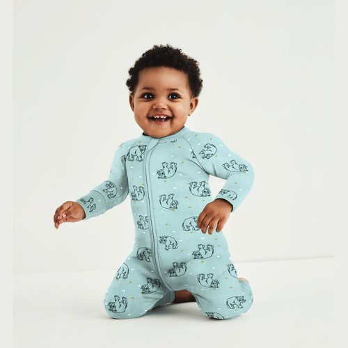 Pyjama velours zippé Dim Baby