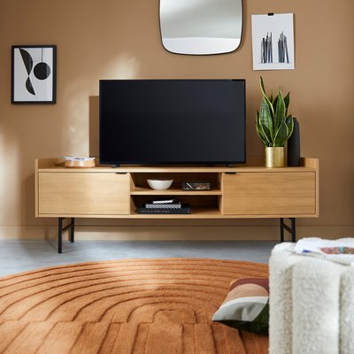 Lang TV/hifi meubel in eik L175 cm, Volga LA REDOUTE INTERIEURS