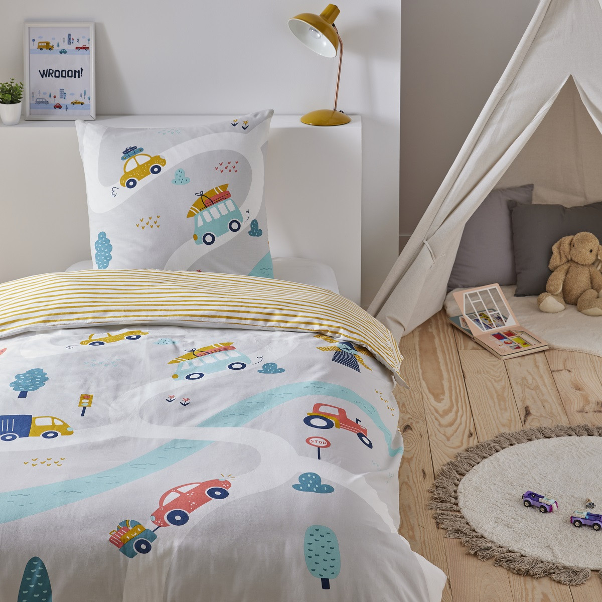 Parure de lit enfant circuit voiture ROADIES, FUTURE HOME
