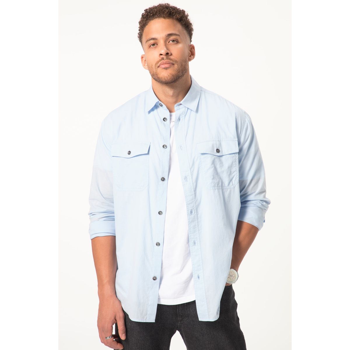 Chemise jean 2025 sans manche homme