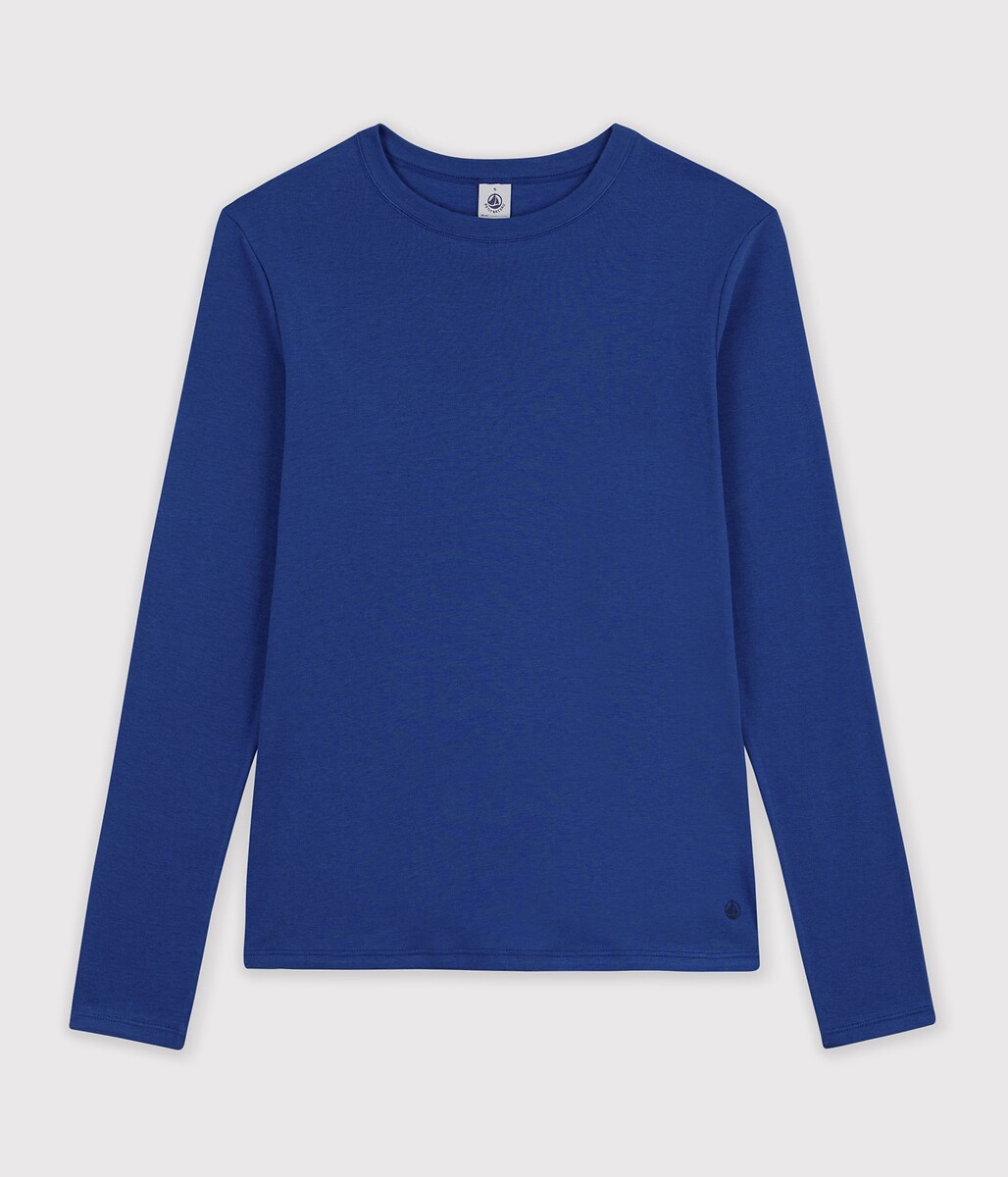 T-shirt col rond, manches longues, PETIT BATEAU