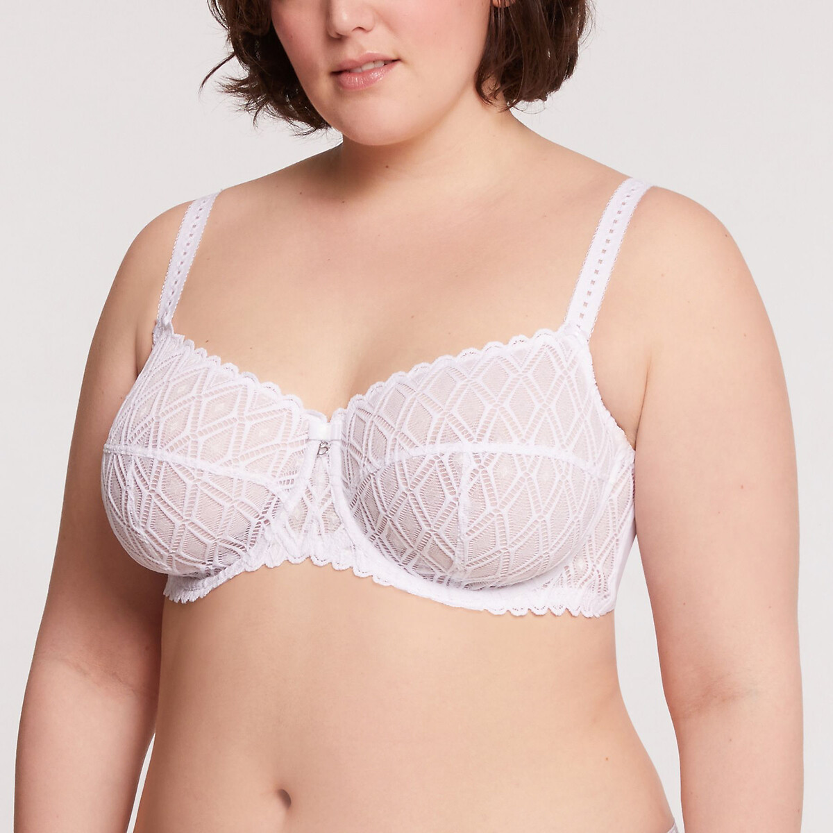 Buy A-E White Recycled Lace Full Cup Comfort Bra 34A, Bras