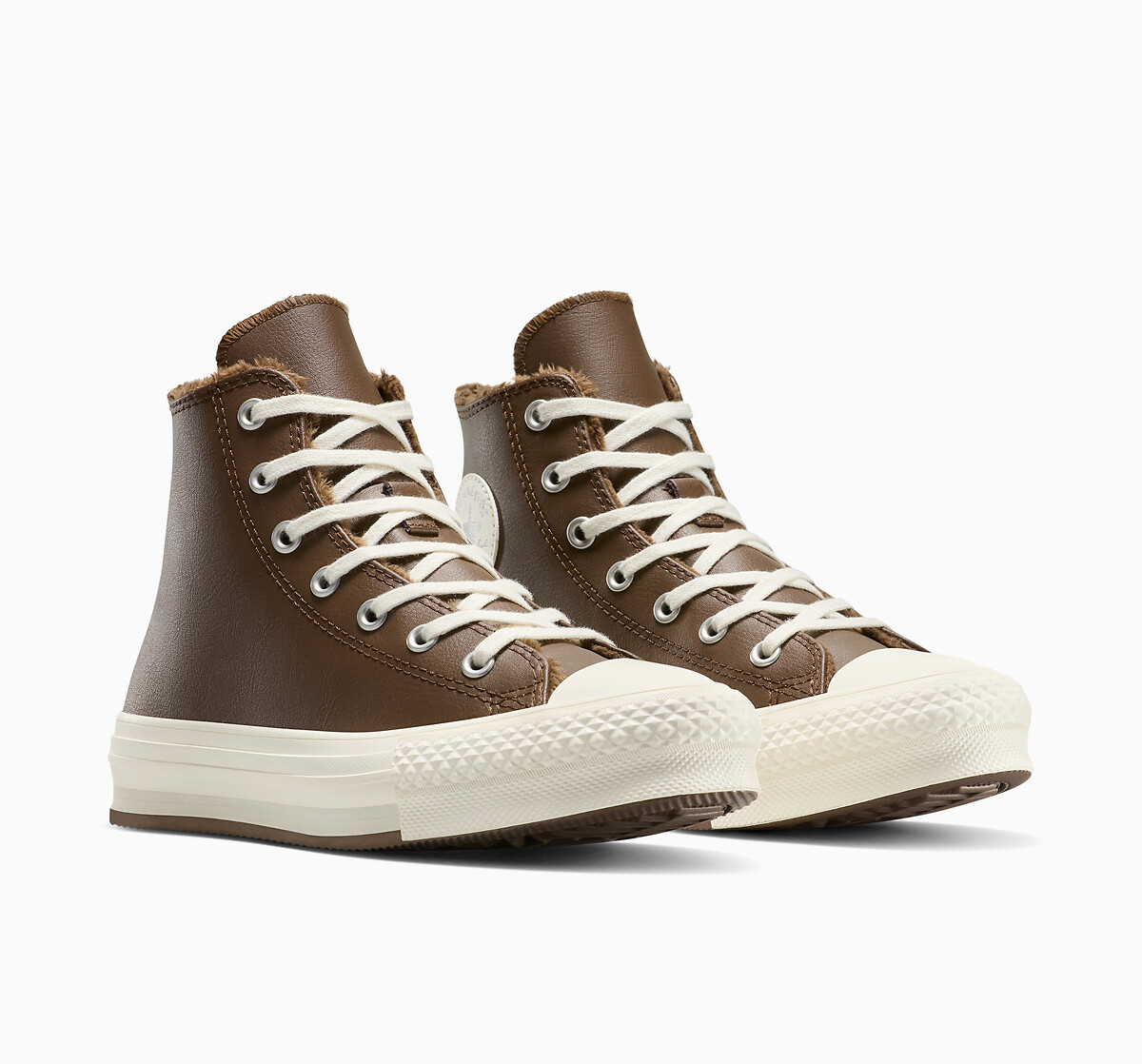 Kids All Star EVA Lift Winter Essentials Trainers in Leather, CONVERSE
