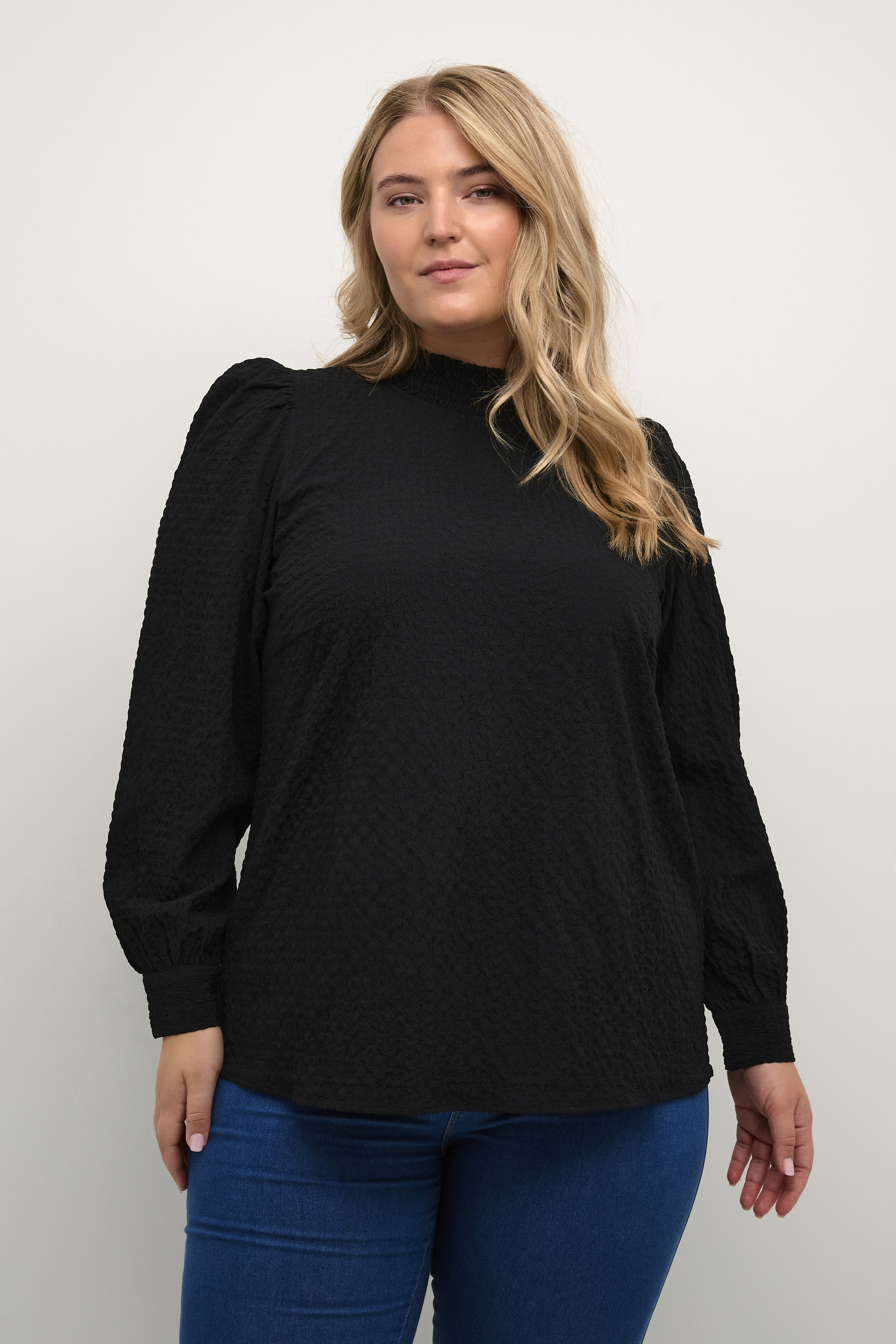 Blouse with long sleeve, KAFFE CURVE