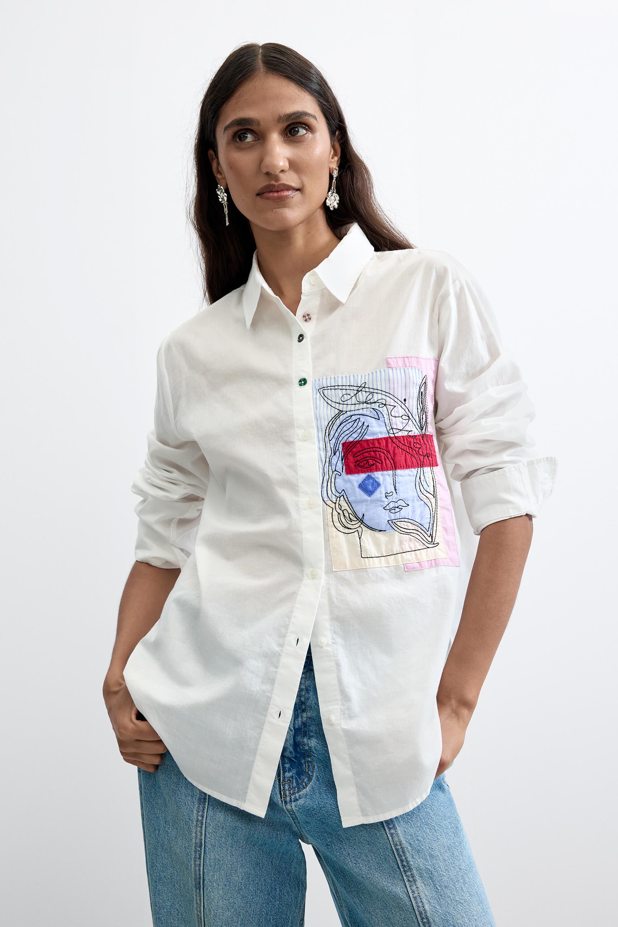 Chemise poche imprimée 100 % coton, DESIGUAL