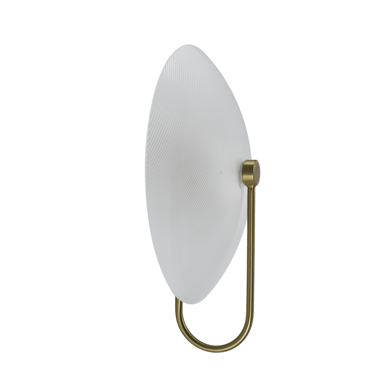 Applique verre strié disque doré - ESMÉE, KOSILUM