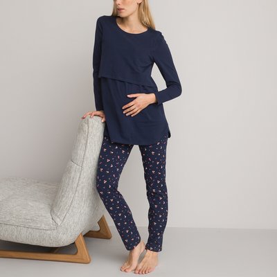 Cotton Maternity Pyjamas with Long Sleeves LA REDOUTE COLLECTIONS