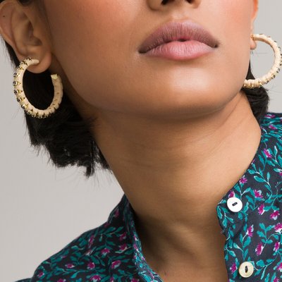 Raffia Creole Earrings LA REDOUTE COLLECTIONS