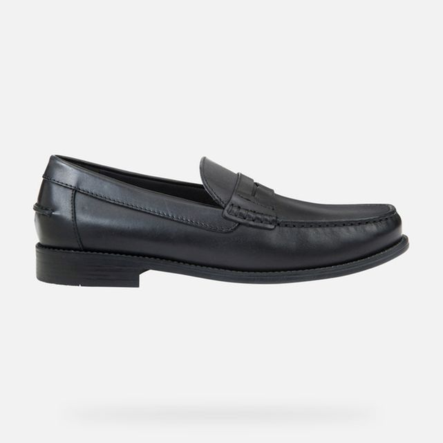 Chaussures Mocassins Mocassins noir style d\u00e9contract\u00e9 