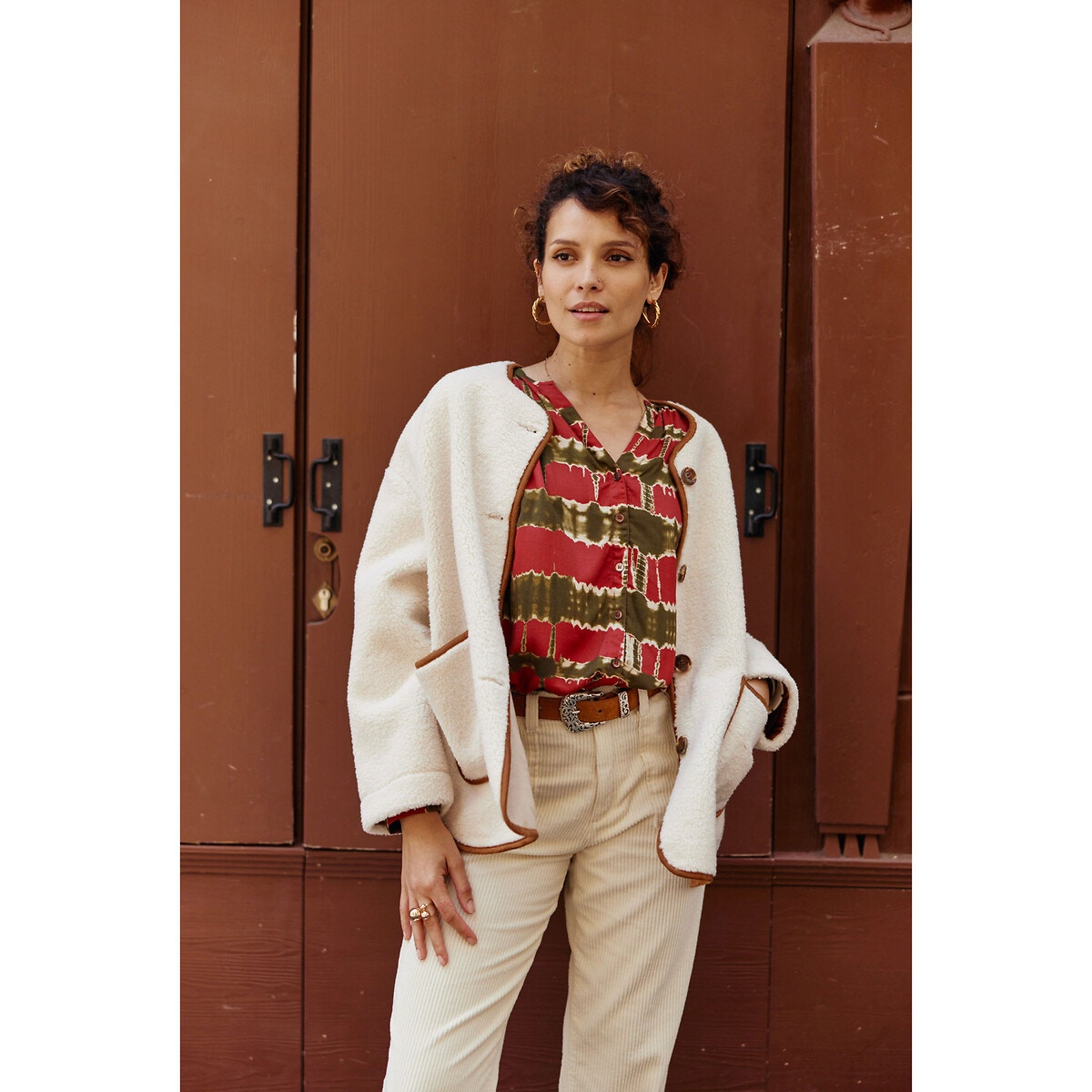 Manteau poche poitrine femme La Redoute