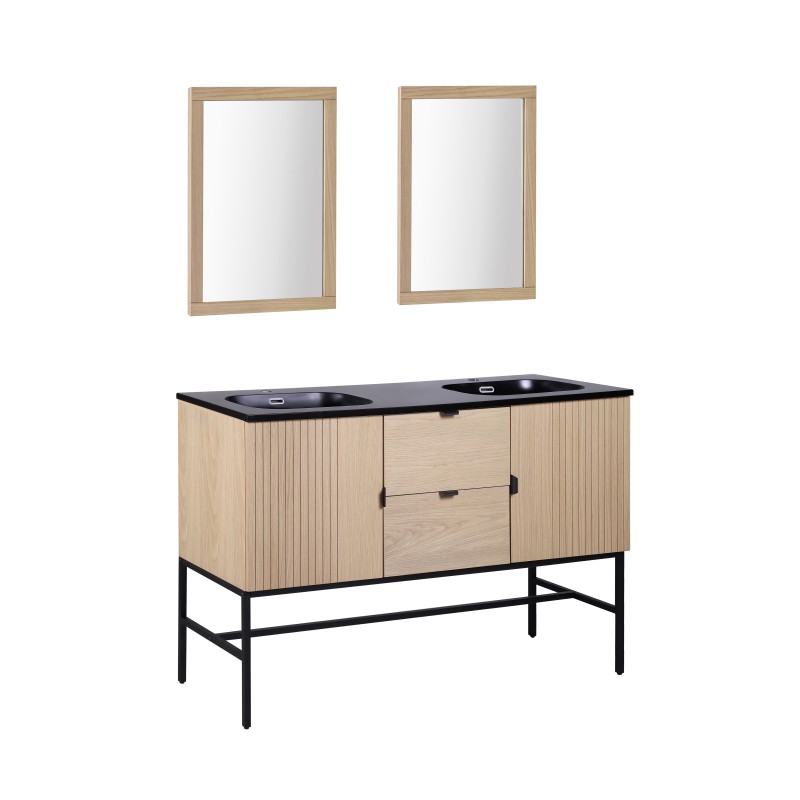 Meuble double vasque + miroir STUDIO, MOB IN
