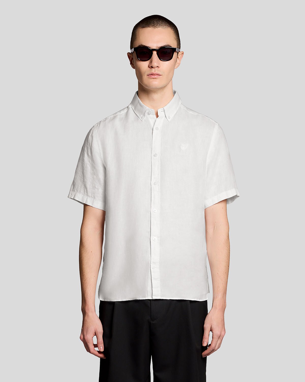 Chemise manches courtes en lin, LYLE & SCOTT