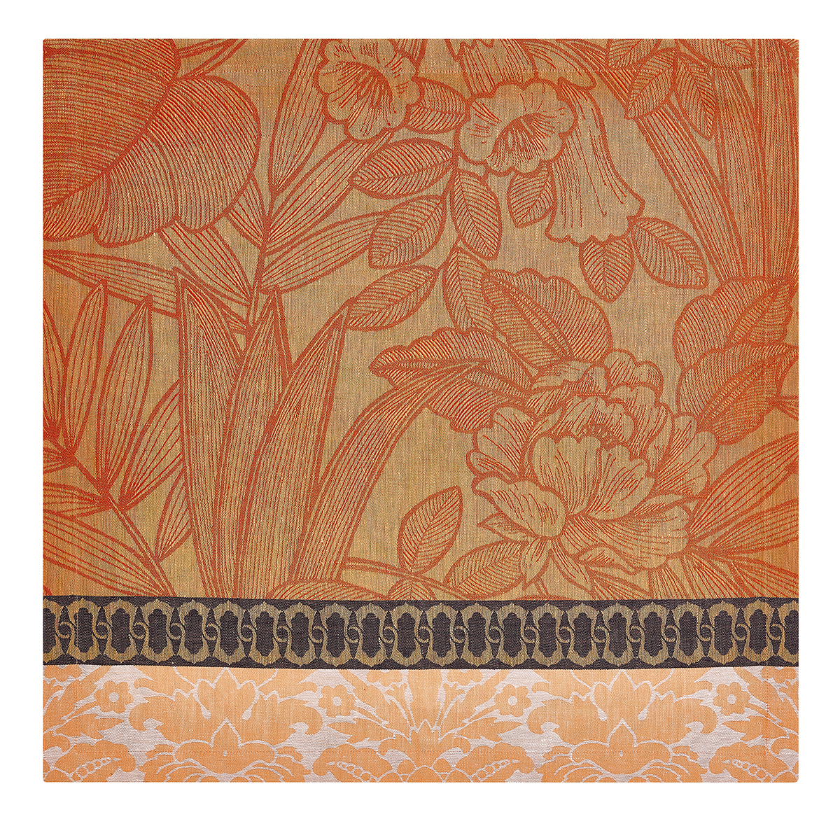 Serviette de table en Lin, ESCAPADE TROPICALE, LE JACQUARD FRANCAIS