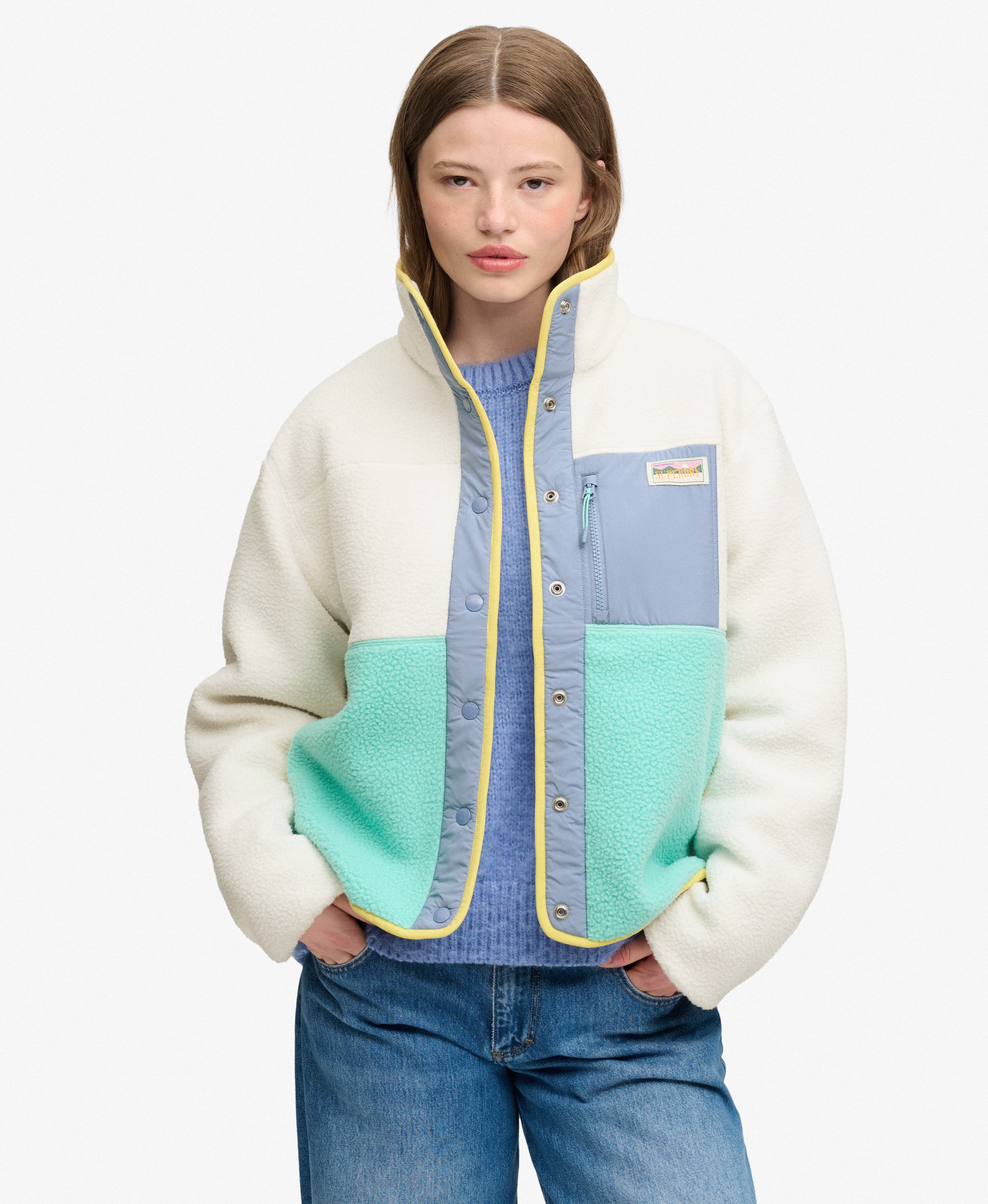 Veste Polaire Color Block, SUPERDRY