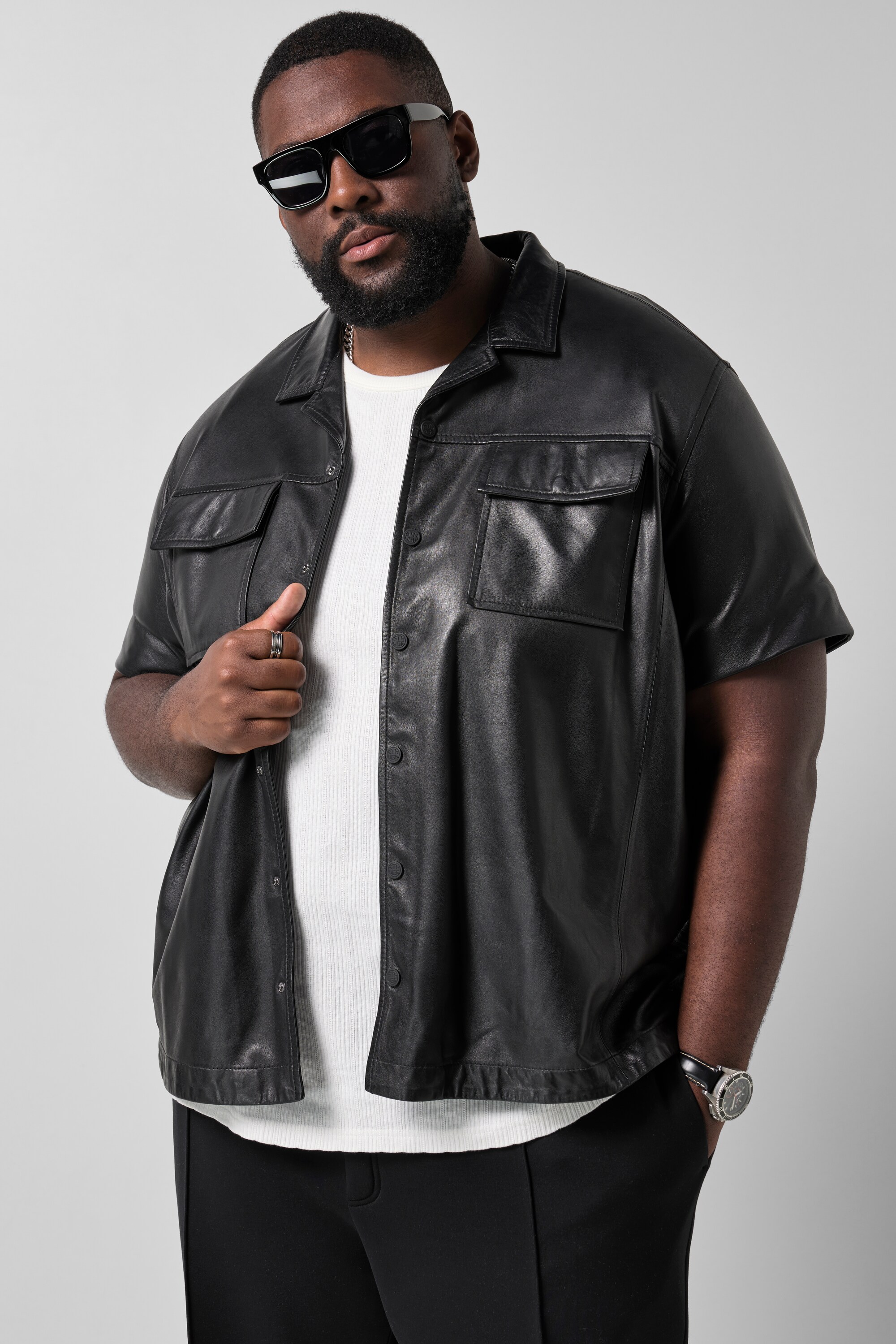 Chemise en cuir, STHUGE