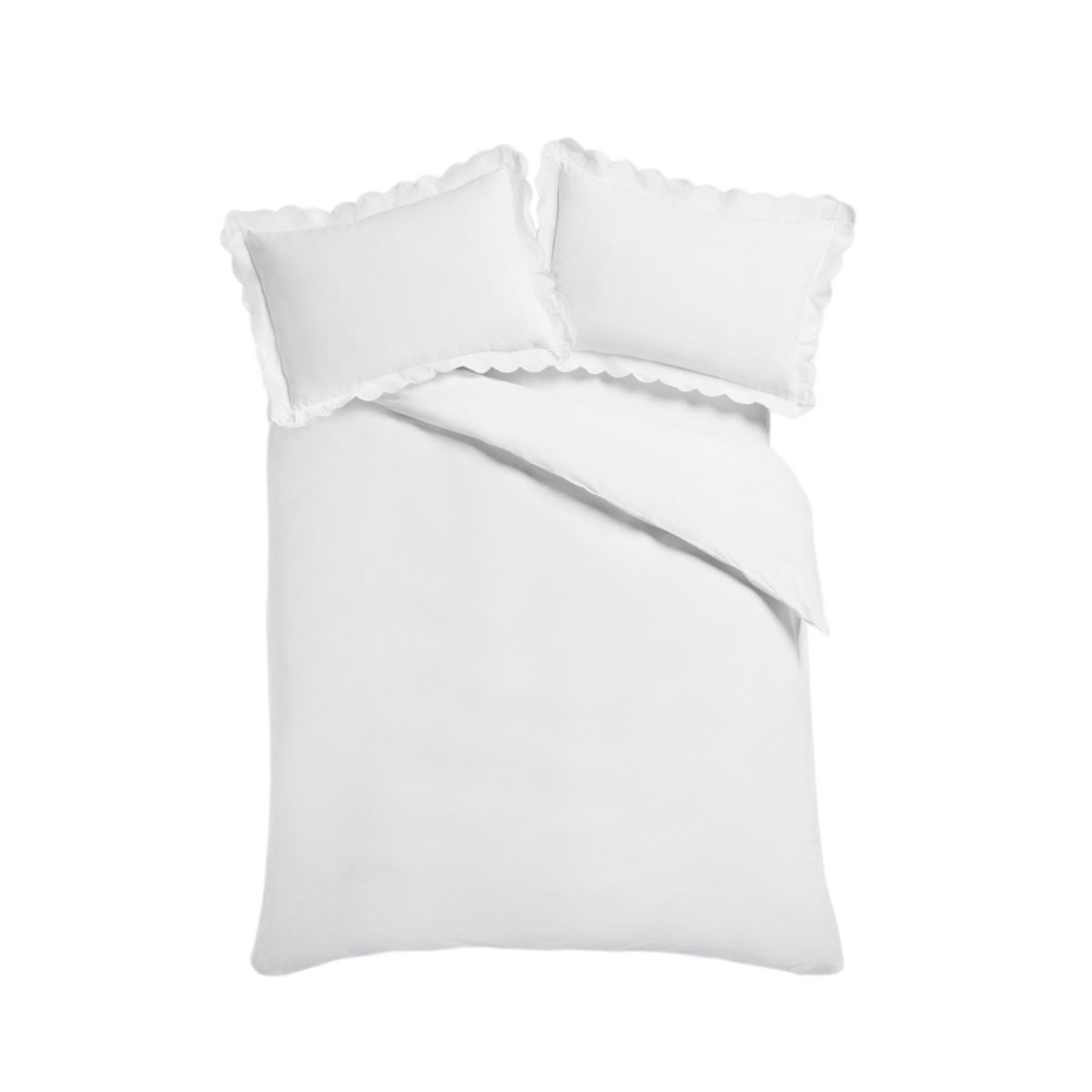 Parure housse de couette festonnée 200 fils, NEXT