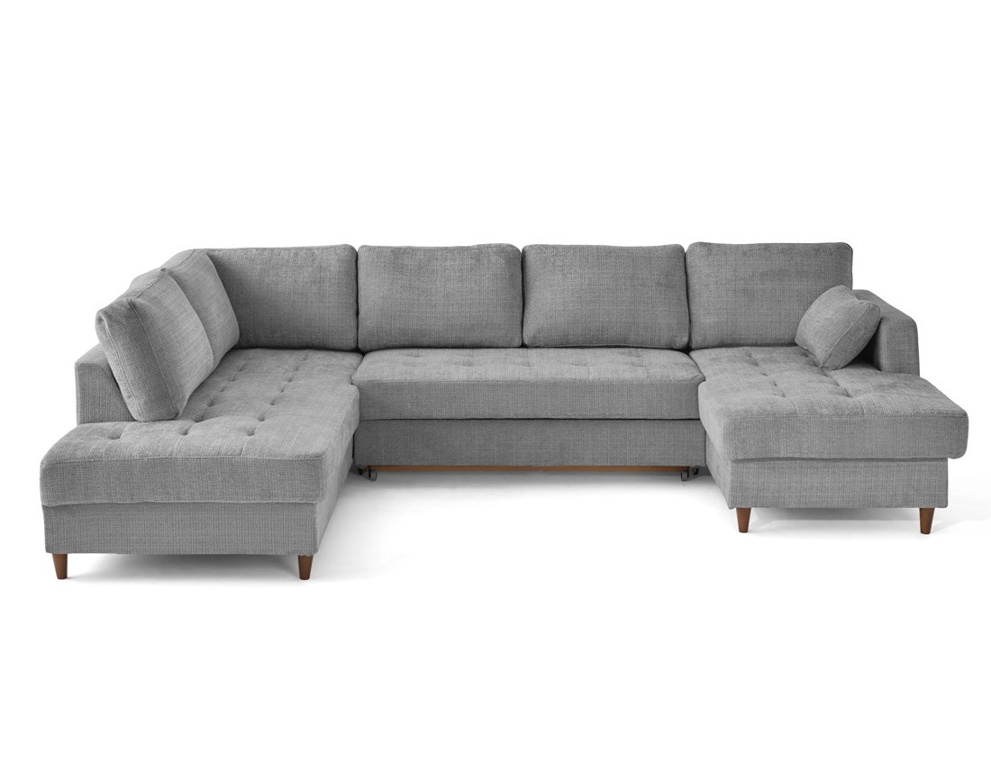 Canapé d'Angle Convertible 7 places - ANNA, BEST MOBILIER
