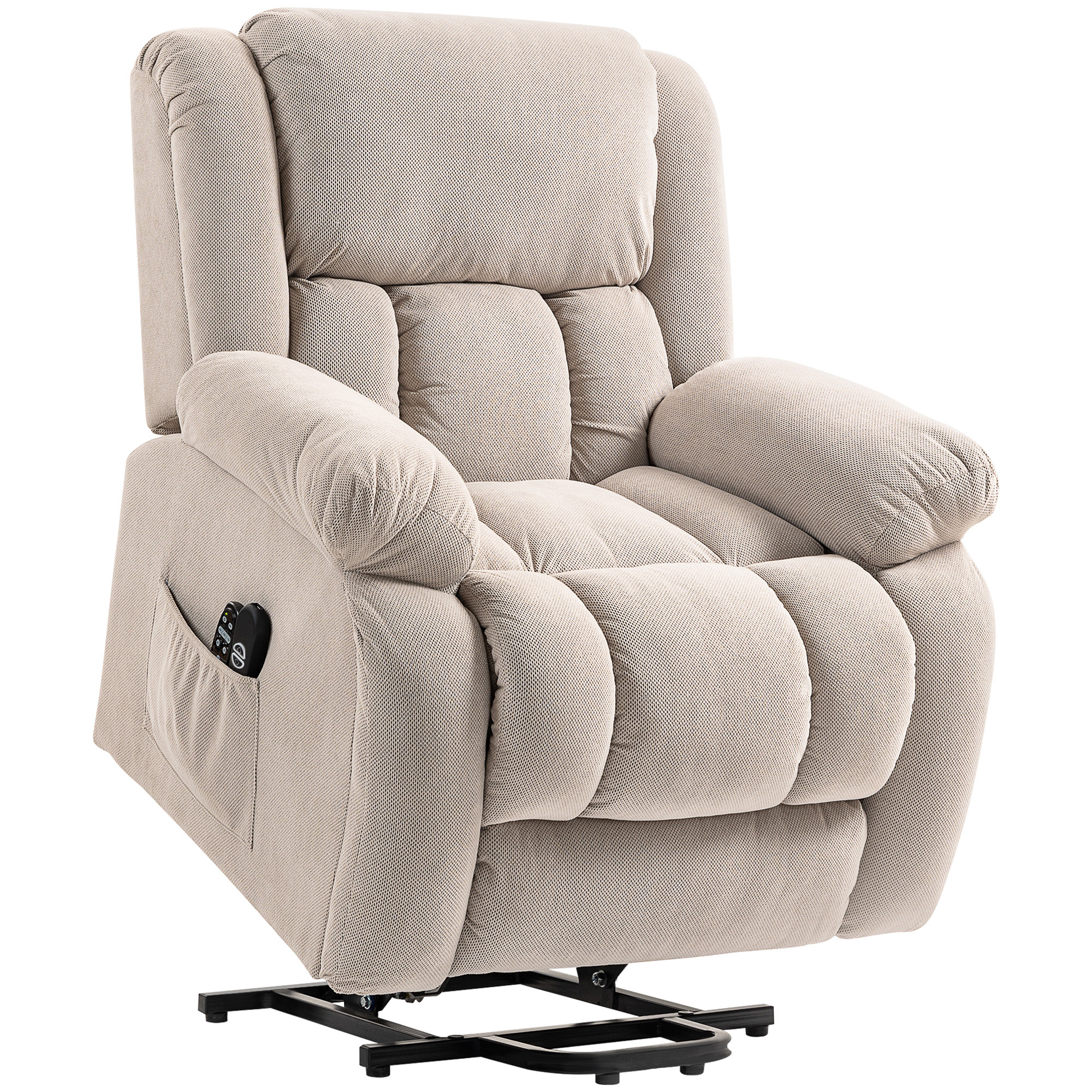 Fauteuil releveur multifonctionnel Velours, HOMCOM