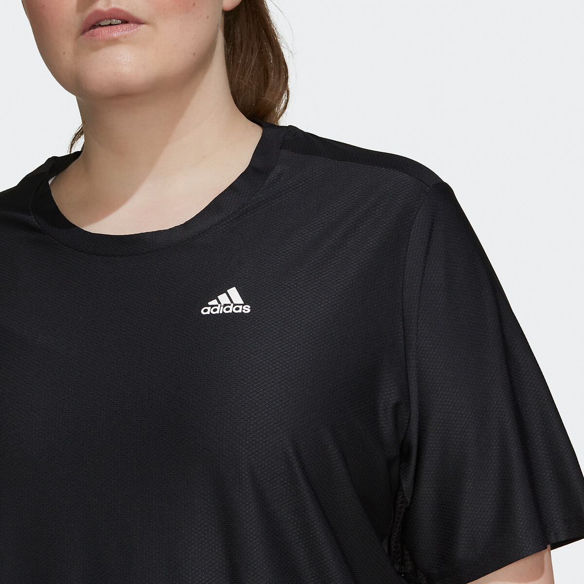 trolebús Especial reducir Camiseta de running negro Adidas Performance | La Redoute