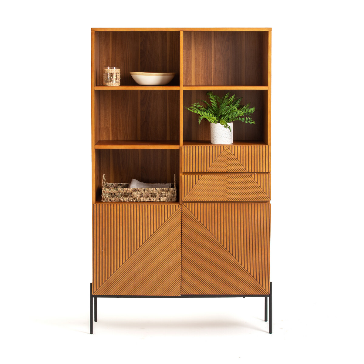 Product photograph of Lodge Vintage Style Bookcase from La Redoute UK