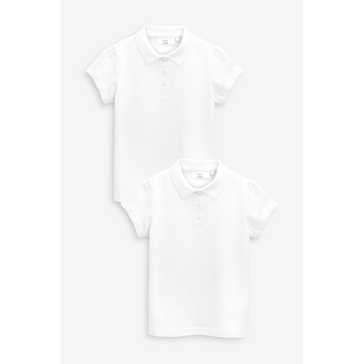 Polos en coton à manches courtes, lot de 2, NEXT