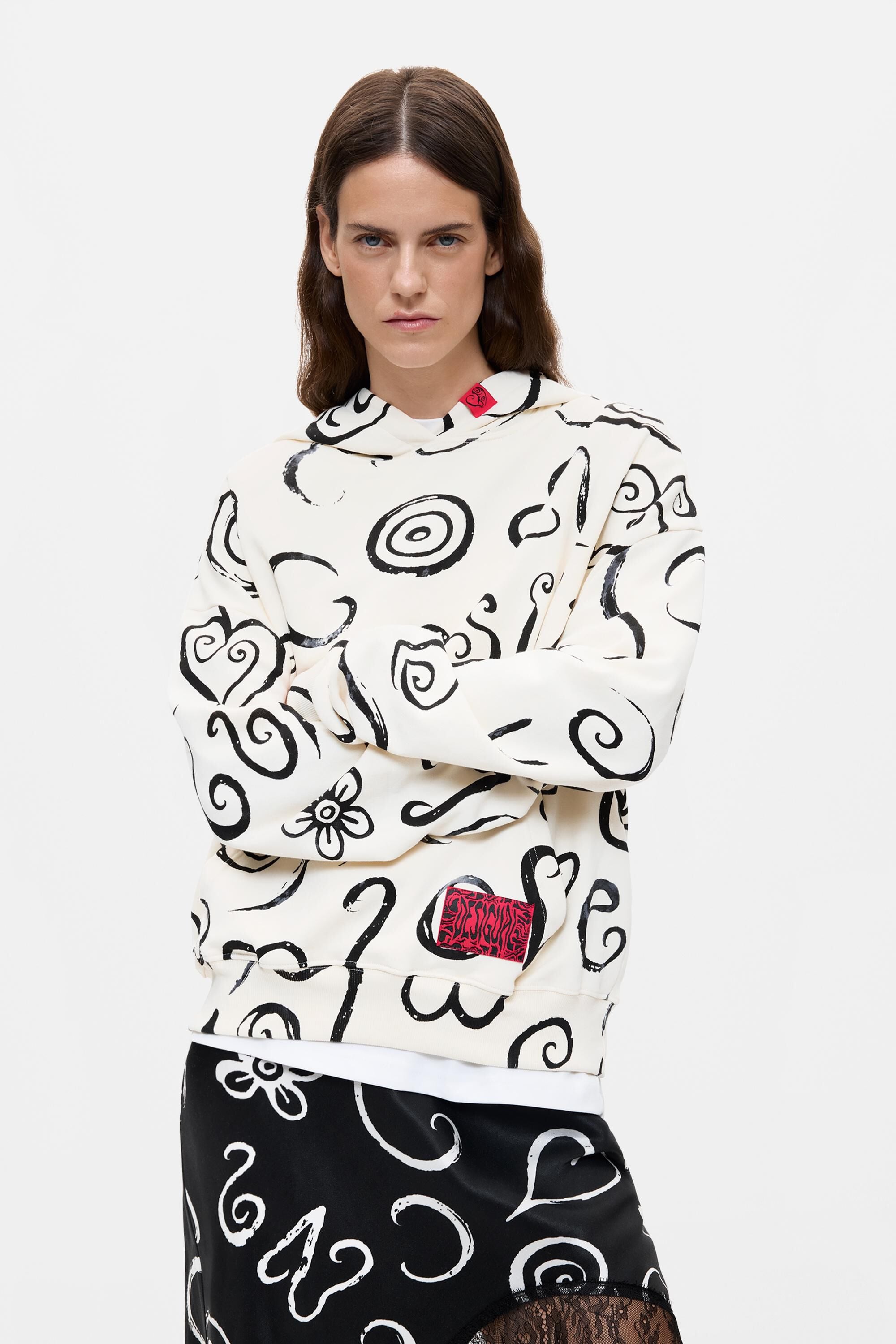 Sweat-shirt imprimé 100 % coton, DESIGUAL