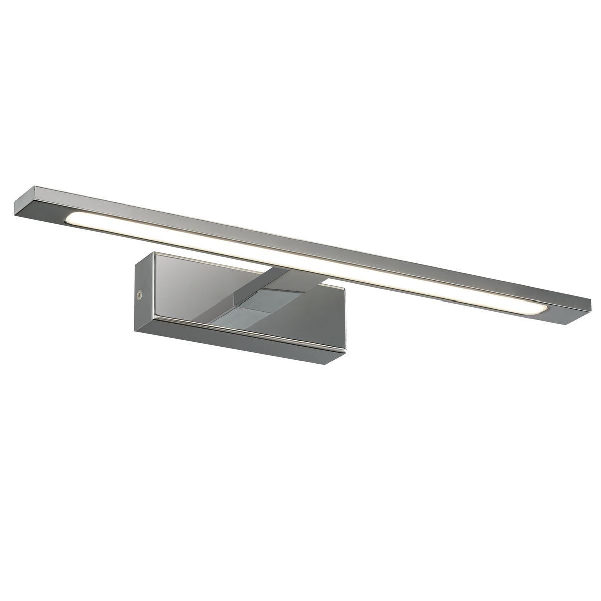 applique salle de bain aqua 1x19w led chrome