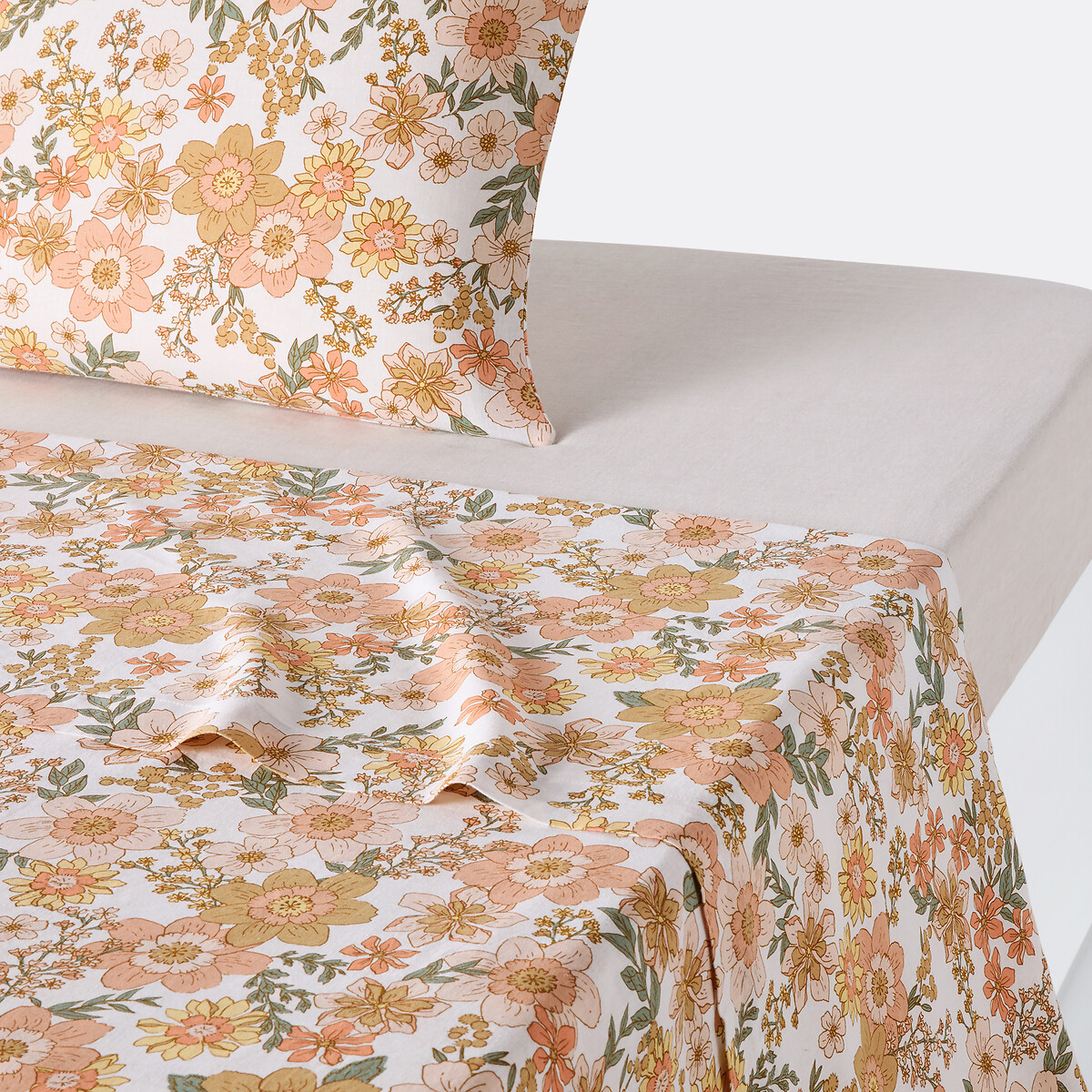 Drap plat coton/lin lavé, Rosemary