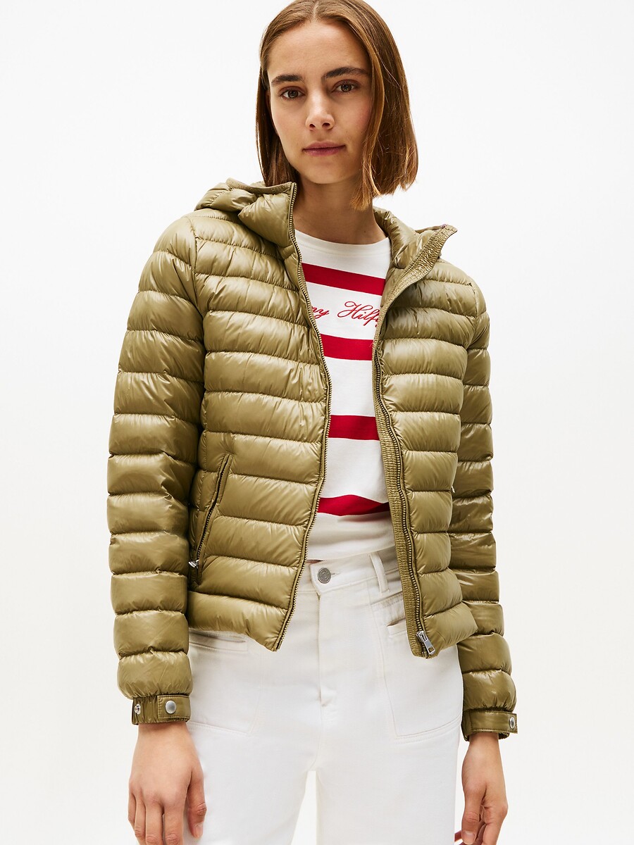 Piumino con cappuccio a maniche lunghe, TOMMY HILFIGER