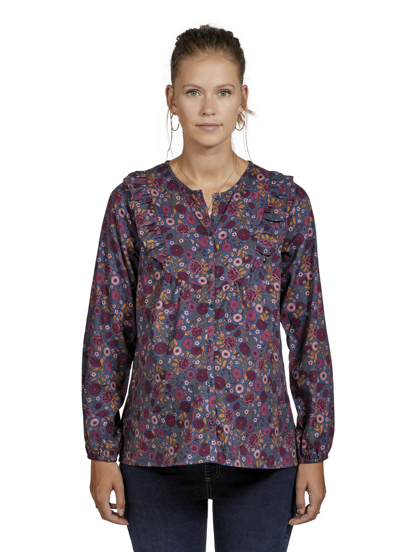 Blouse imprimée boutonnée grossesse et allaitement, VERTBAUDET