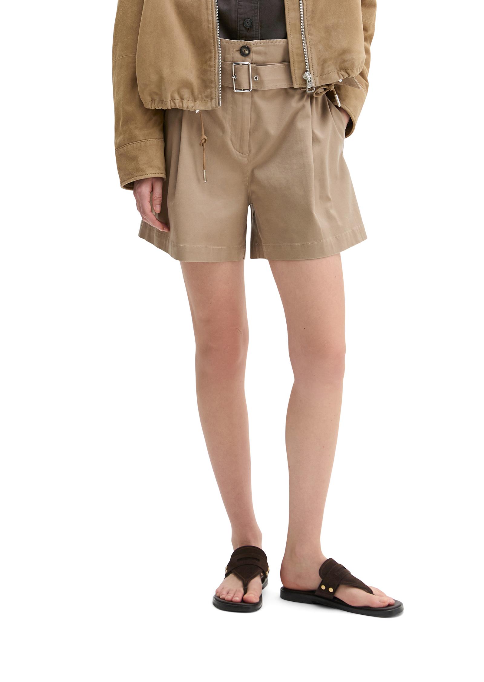 Short en papier large en coton bio TENCEL™ Lyocell stretch, MARC O'POLO