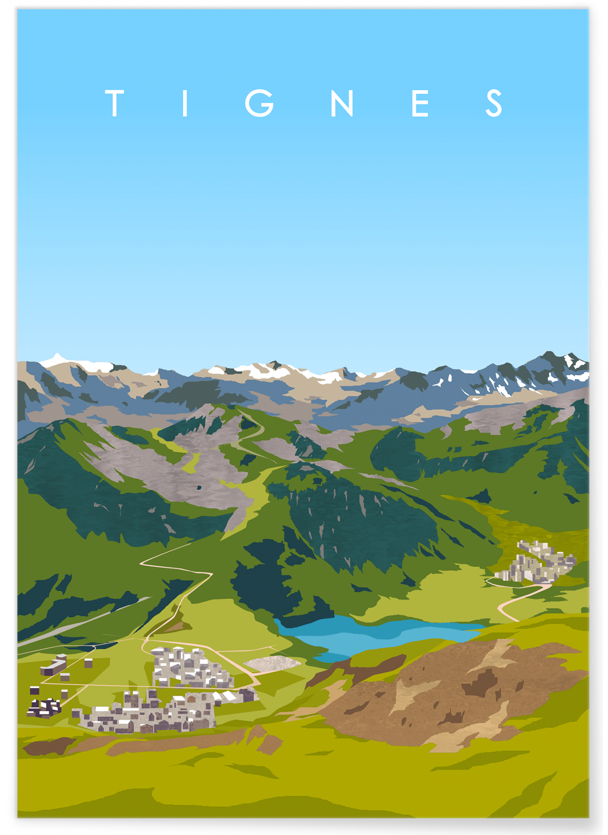 Affiche ville Tignes, L'AFFICHERIE