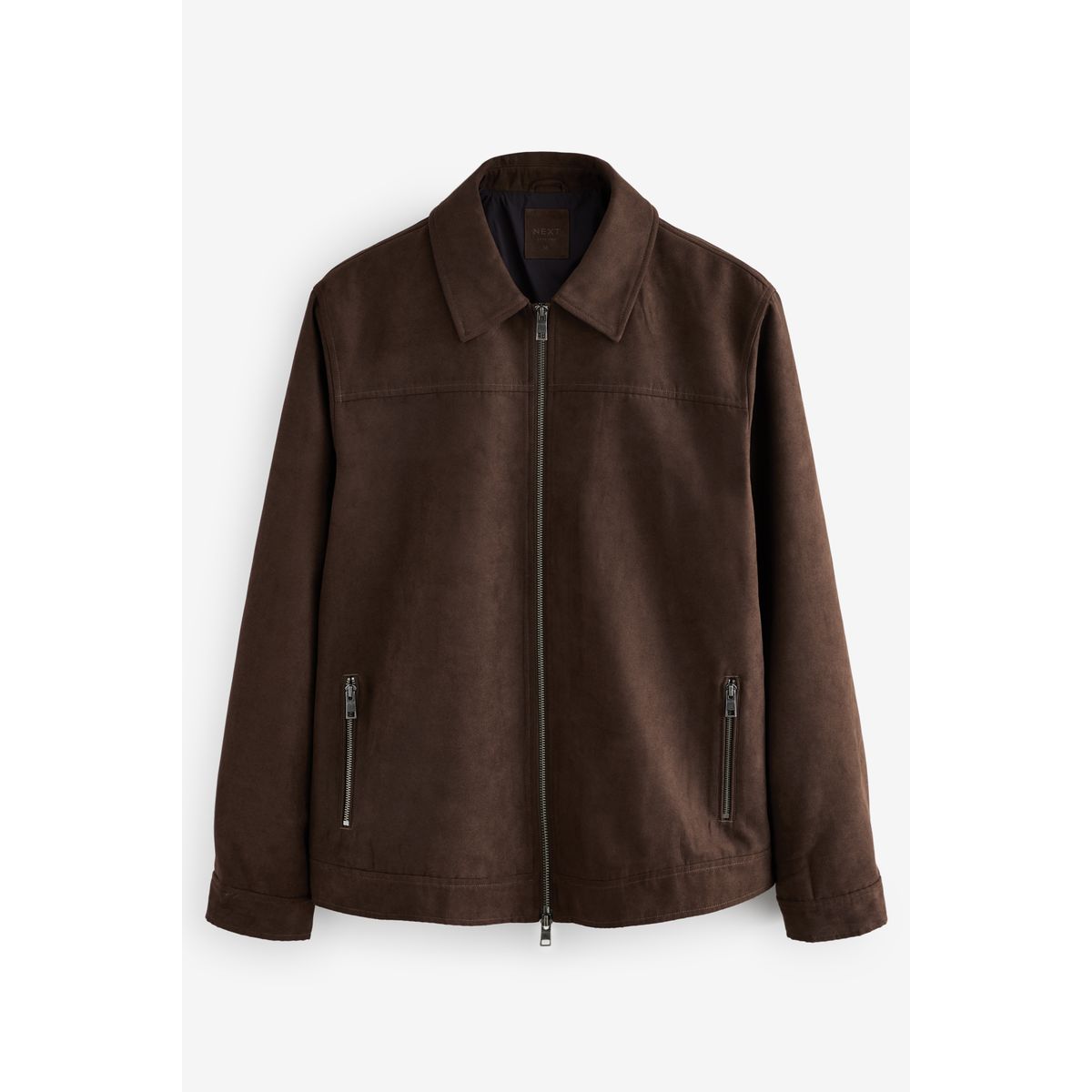 Veste-chemise zippée en daim synthétique, NEXT