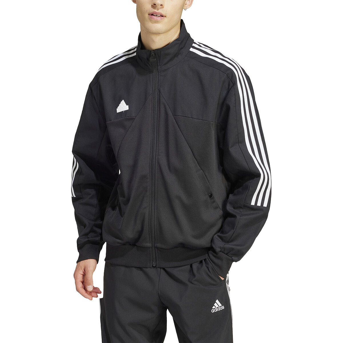 Veste de survetement tiro 3 bandes Adidas Sportswear noir La Redoute