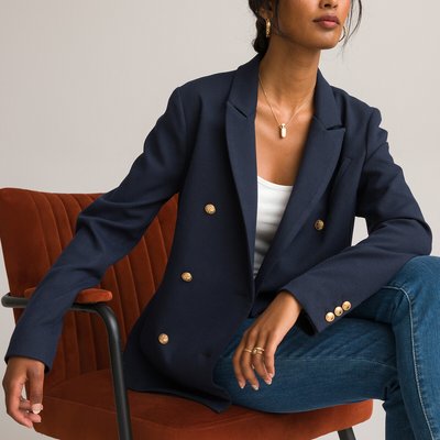 Fitted Double-Breasted Blazer ANNE WEYBURN
